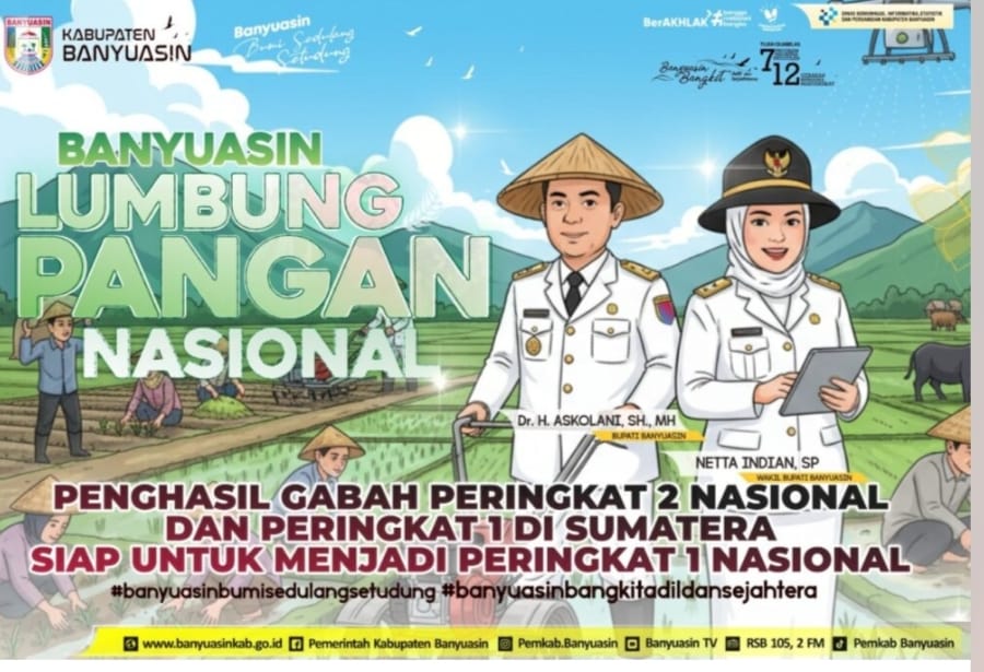 Askolani : Prestasi Kabupaten Banyuasin Jadi Lumbung Pangant Nomor 2 Nasional