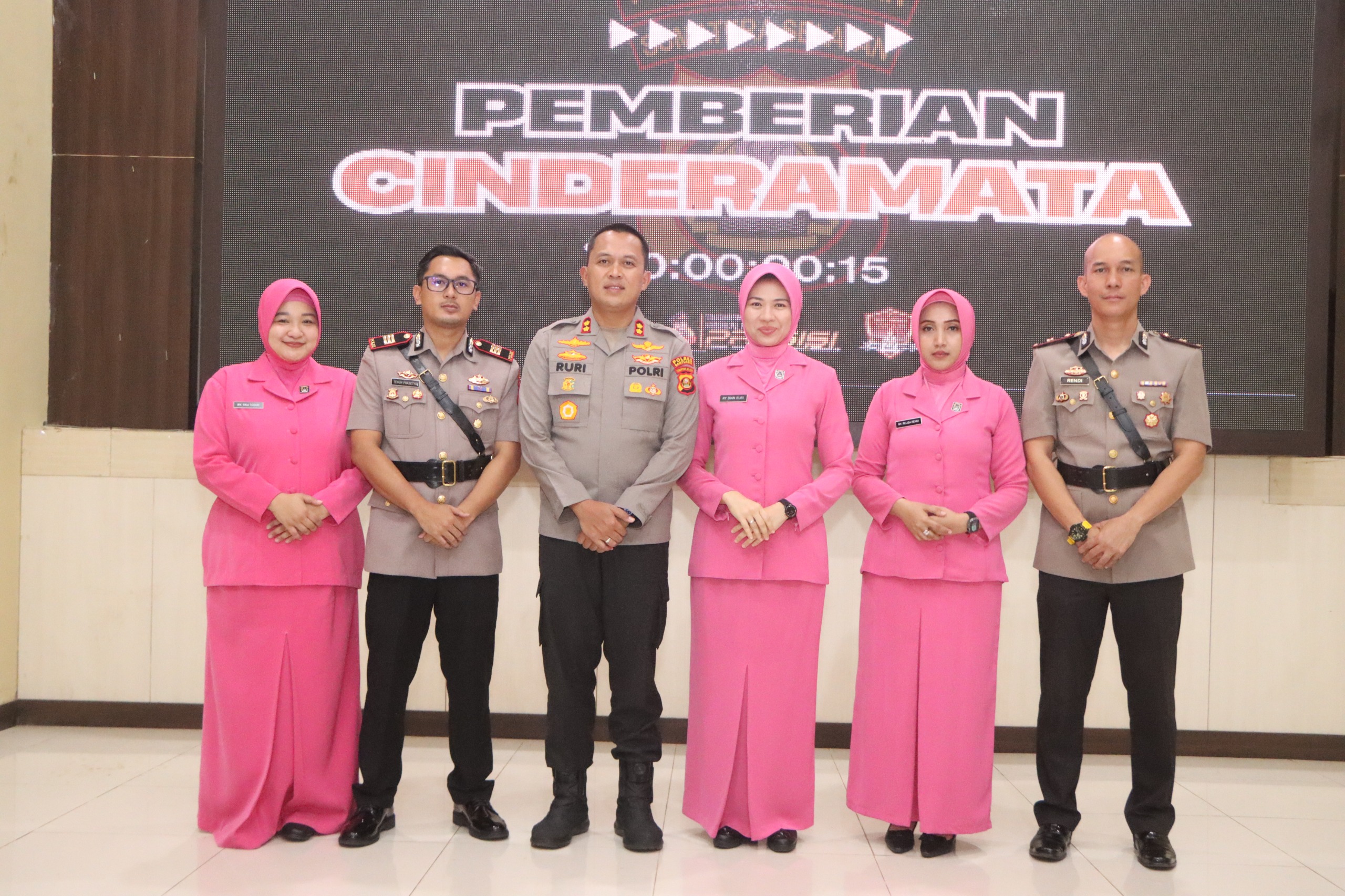 Kapolres Banyuasin Pimpin serah terima jabatan di aula sanika satyawada