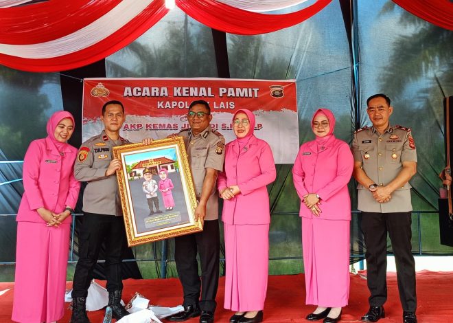 Suasana Penuh Kehangatan saat Kapolsek Lais Serah terima jabatan