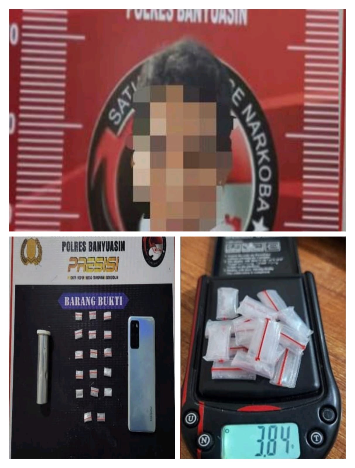 Polres Banyuasin Ungkap Peredaran Sabu, Pengedar Diamankan di Desa Mariana