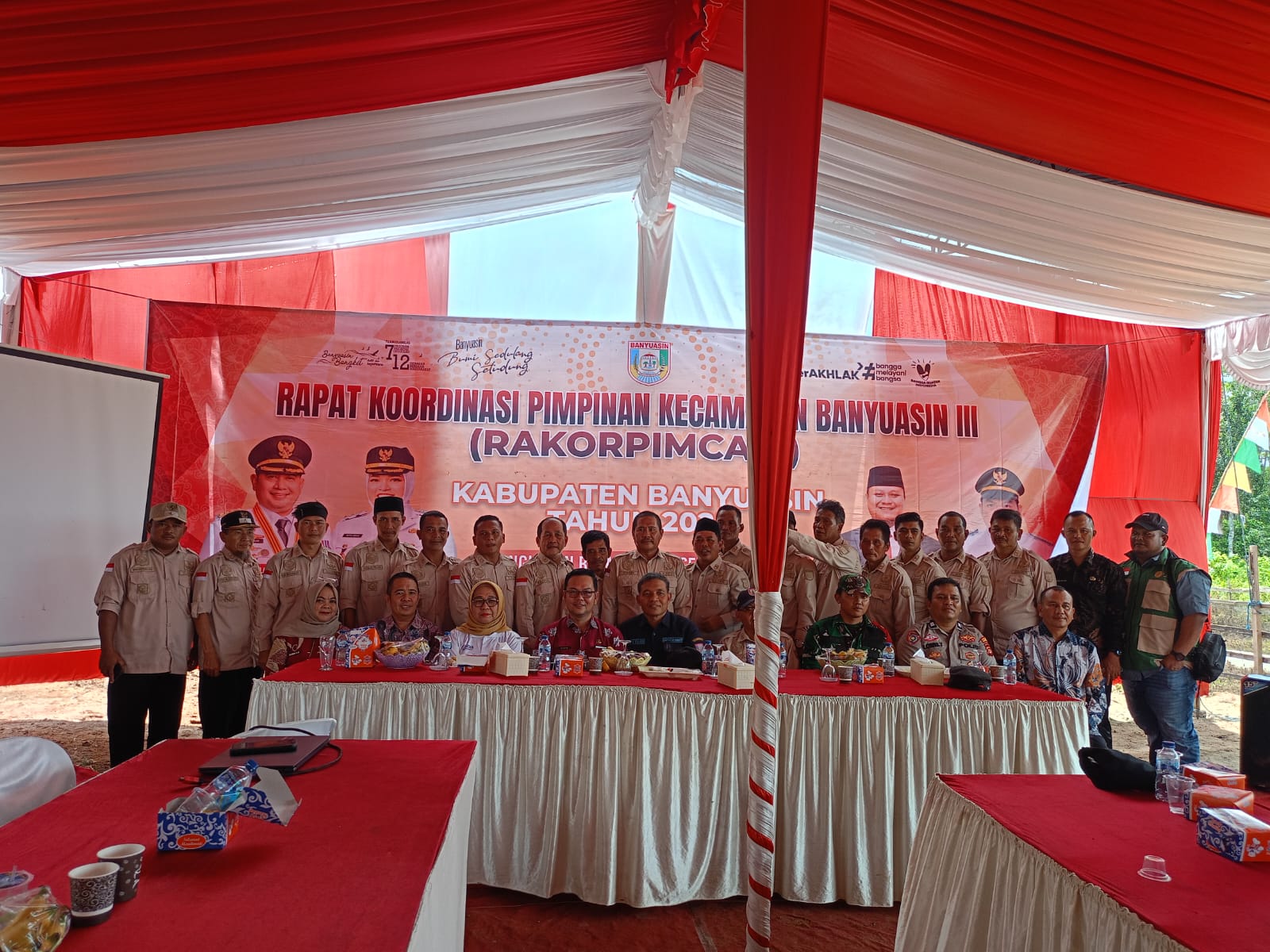 Pemerintah Kecamatan Banyuasin lll, Gelar Rapat Koordinasi Pimpinan Kecamatan (Rakorpimcam)