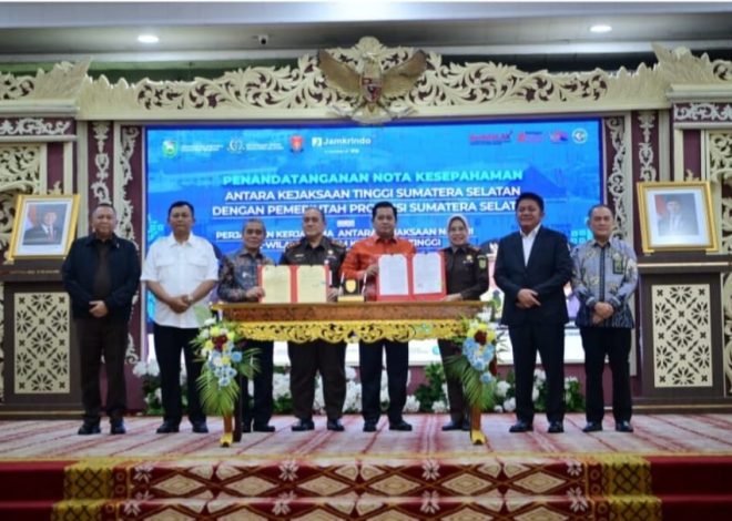 Bupati Banyuasin Tandatangani MoU Dengan Kejaksaan Negeri Banyuasin Terkait Pidana Kerja Sosial Bagi Pelaku Pidana