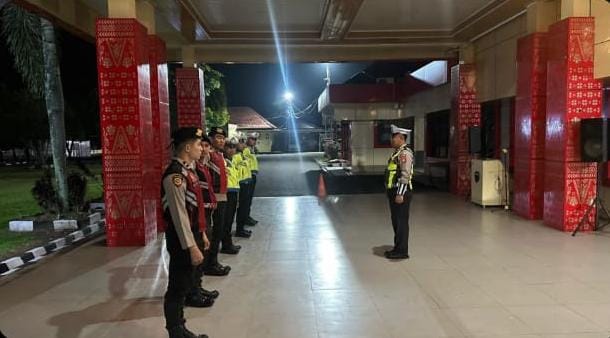 Polres Banyuasin Gelar Patroli Terpadu Jaga Harkamtibmas di Akhir Pekan