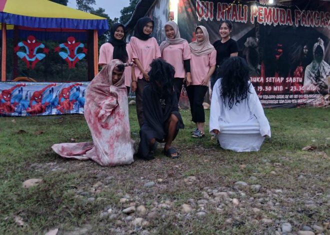 Ini Rekomendasi Liburan seru bersama keluarga : SERU.!! wahana permainan dan Rumah Hantu di Talang Ubi