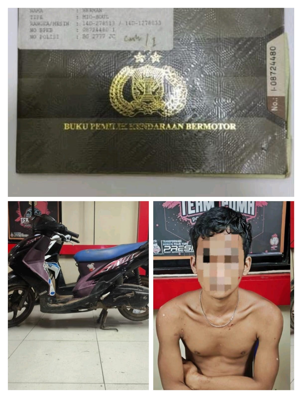 Delapan Bulan Buru Pelaku, Polres Banyuasin Akhirnya Tangkap Pencuri Motor dan Gas