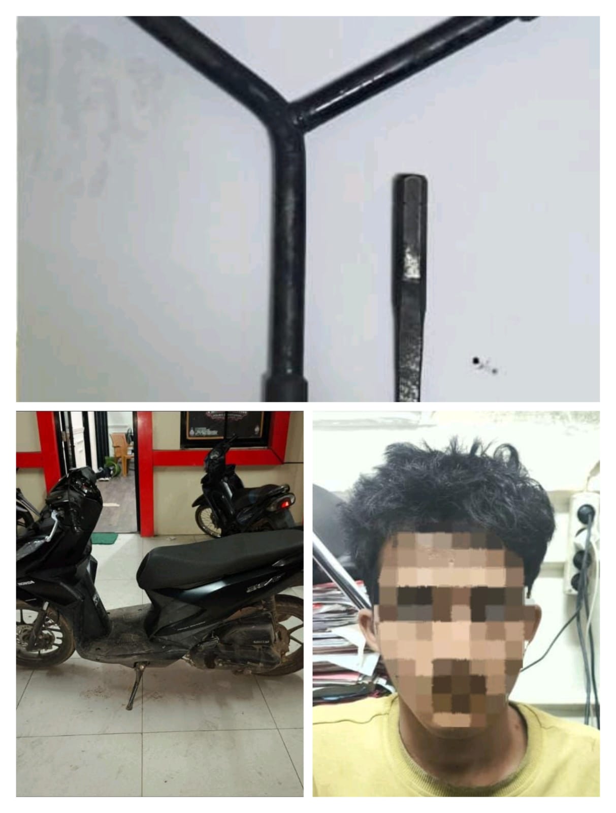 SATRESKRIM POLRES BANYUASIN BERHASIL UNGKAP KASUS PENJAMBRETAN SEPEDA MOTOR